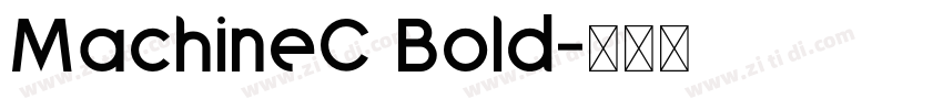 MachineC Bold字体转换